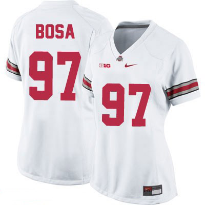 Ohio State Buckeyes Women's Joey Bosa #97 White Authentic Nike College NCAA Stitched Football Jersey YP19L02EC